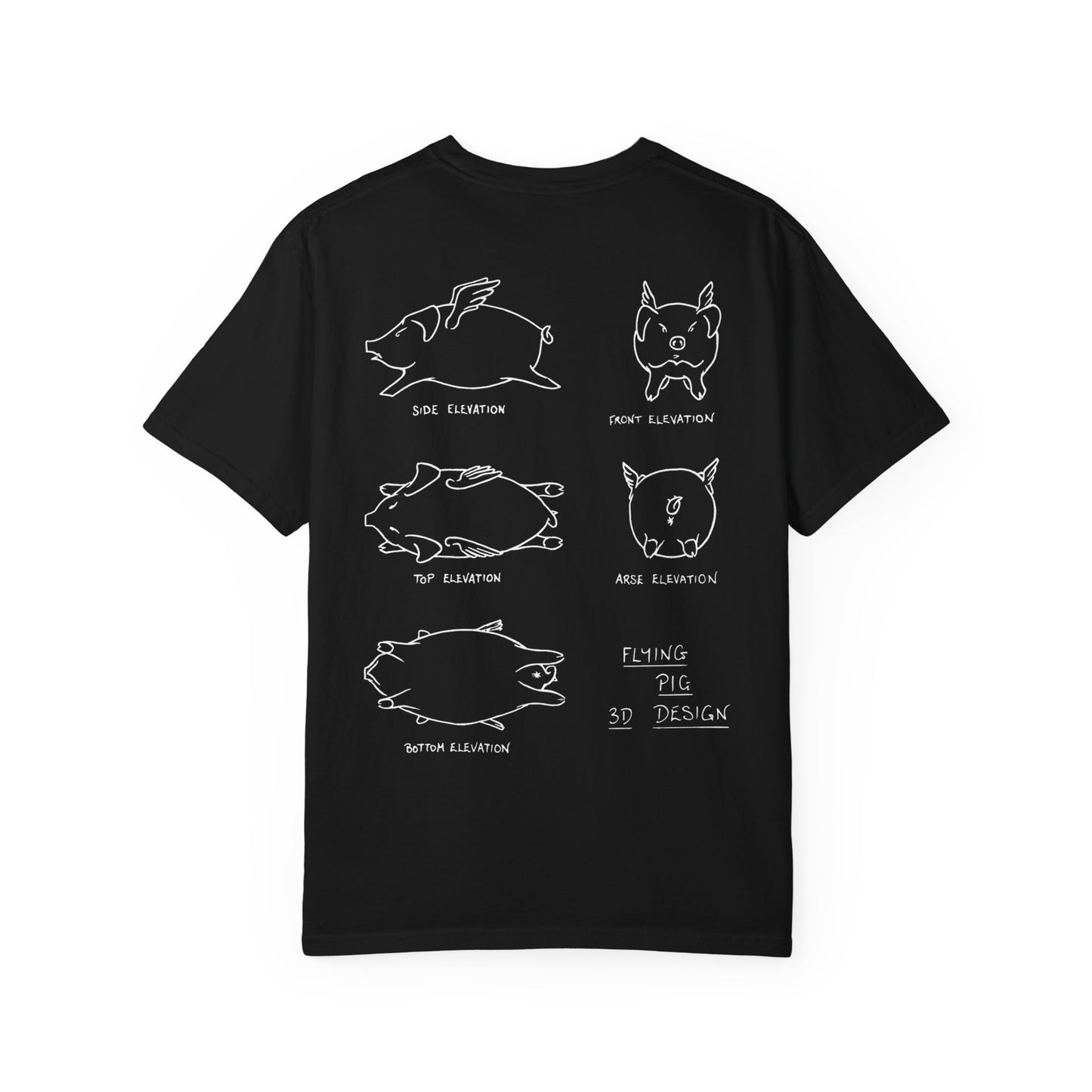 FLYING PIG SYSTEMS "3D Design" Schematic Tee