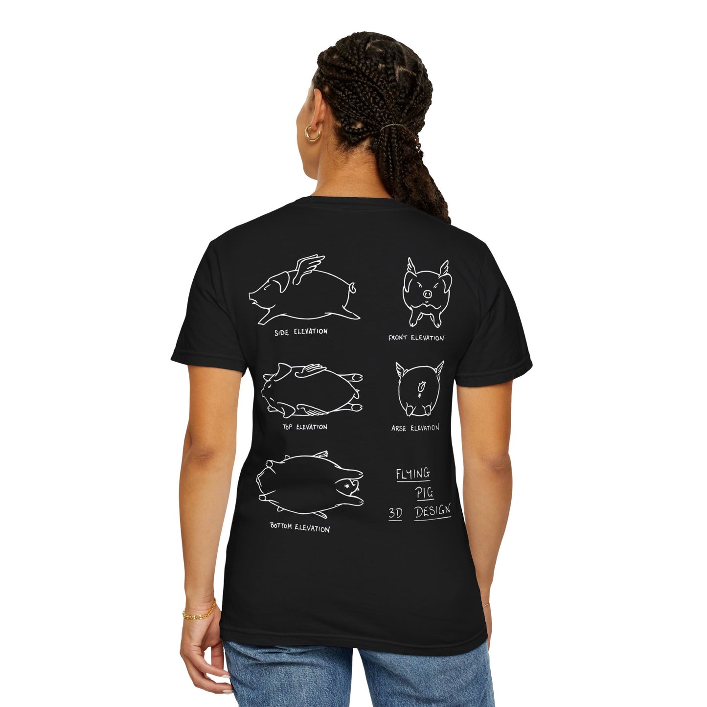 FLYING PIG SYSTEMS "3D Design" Schematic Tee