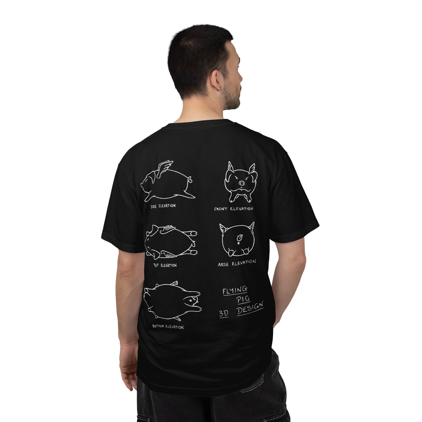 FLYING PIG SYSTEMS "3D Design" Schematic Tee